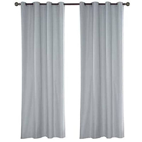 Darrahopens Home & Garden Gominimo Temp Blackout Blinds Curtain Detachable Set of 2 240 x 140cm Black