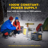 Darrahopens Home & Garden > Greenhouses > Greenhouses & Accessories 1000W 1408Wh Solar Generator 10A Black Portable Power Station