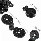Darrahopens Home & Garden > Greenhouses > Greenhouses & Accessories 50 pcs Practical Heavy Duty Fixing Clip For Privacy Screen Fabric Sunshade In Greenhouse