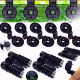 Darrahopens Home & Garden > Greenhouses > Greenhouses & Accessories 50 pcs Practical Heavy Duty Fixing Clip For Privacy Screen Fabric Sunshade In Greenhouse