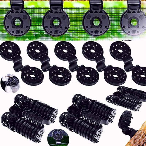 Darrahopens Home & Garden > Greenhouses > Greenhouses & Accessories 50 pcs Practical Heavy Duty Fixing Clip For Privacy Screen Fabric Sunshade In Greenhouse