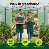Darrahopens Home & Garden > Greenhouses > Greenhouses & Accessories Green Fingers Greenhouse 180x240x240cm Steel Frame PE Cover Outdoor Shelter