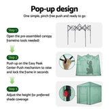 Darrahopens Home & Garden > Greenhouses > Greenhouses & Accessories Green Fingers Greenhouse 180x240x240cm Steel Frame PE Cover Outdoor Shelter