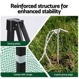 Darrahopens Home & Garden > Greenhouses > Greenhouses & Accessories Green Fingers Greenhouse 180x240x240cm Steel Frame PE Cover Outdoor Shelter