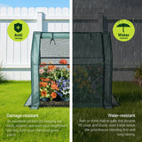 Darrahopens Home & Garden > Greenhouses > Greenhouses & Accessories Green Fingers Mini Greenhouse 91x46x84cm Steel Frame PE Cover Outdoor Shelter