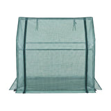 Darrahopens Home & Garden > Greenhouses > Greenhouses & Accessories Green Fingers Mini Greenhouse 91x46x84cm Steel Frame PE Cover Outdoor Shelter