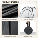 Darrahopens Home & Garden > Greenhouses > Greenhouses & Accessories Large Spray Tan Tent, Quick Setup Portable Tanning Booth with Clear PVC Window, Foldable Spray Tanning Tent with Carry Bag, Easy Clean Spray Booth for Home Salon Use, 47 x 47 x 83 in In Australia - Darrahopens