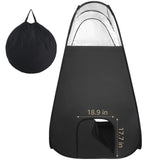 Darrahopens Home & Garden > Greenhouses > Greenhouses & Accessories Large Spray Tan Tent, Quick Setup Portable Tanning Booth with Clear PVC Window, Foldable Spray Tanning Tent with Carry Bag, Easy Clean Spray Booth for Home Salon Use, 47 x 47 x 83 in In Australia - Darrahopens