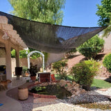 Darrahopens Home & Garden > Greenhouses > Greenhouses & Accessories Sunshade Net 3x5M 85% Reinforced Thick Garden Sun Sail with 8 Brackets Eyelets, Windproof Shade Cloth for Greenhouse Pergola Plant Protection