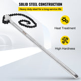 Darrahopens Home & Garden > Greenhouses > Greenhouses & Accessories VEVOR 24 Inch Pipe Chain Wrench Heavy Duty 6.7 Inch Chain Wrench