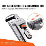 Darrahopens Home & Garden > Greenhouses > Greenhouses & Accessories VEVOR 3-Piece Pipe Wrench Set, 10" 14" 18" Aluminum Straight Pipe Wrench, Adjustable Plumbing Wrench, with High Strength Jaw and Ergonomic Handle, Hangable Design, for Water Pipes, Automotive Repairs