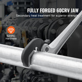 Darrahopens Home & Garden > Greenhouses > Greenhouses & Accessories VEVOR Pipe Wrench, 14" Aluminum Straight Pipe Wrench, Automatic Jaw Adjustment, Adjustable Plumbing Wrench, Easy to Carry, Ergonomic Handle, Hangable Design, for Water Pipes, Automotive Repairs