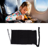 Darrahopens Home & Garden > Hammocks > Hammocks & Accessories Airplane Seat Extender for Kids Canvas Portable Toddler Travel Bed Airplane Footrest Hammock for Flights Black In Australia - Darrahopens