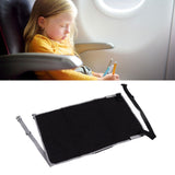 Darrahopens Home & Garden > Hammocks > Hammocks & Accessories Airplane Seat Extender for Kids Canvas Portable Toddler Travel Bed Airplane Footrest Hammock for Flights Black In Australia - Darrahopens