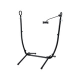 Darrahopens Home & Garden > Hammocks > Hammocks & Accessories Gardeon Hammock Chair Stand Iron Frame w/ Phone Holder Black