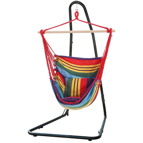 Darrahopens Home & Garden > Hammocks > Hammocks & Accessories Gardeon Hammock Chair with Heavy Duty Steel Stand