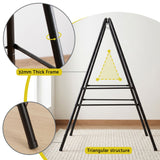 Darrahopens Home & Garden > Hammocks > Hammocks & Accessories Gardeon Hammock Stand 135cm x180cm Steel Frame for Hanging Chairs Black In Australia - Darrahopens