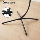 Darrahopens Home & Garden > Hammocks > Hammocks & Accessories Gardeon Hammock Stand 150kg Capacity Metal Frame for Hanging Chairs Black In Australia - Darrahopens