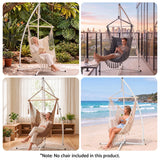 Darrahopens Home & Garden > Hammocks > Hammocks & Accessories Gardeon Hammock Stand 150kg Capacity White Steel Frame for Hanging Chairs In Australia - Darrahopens