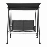 Darrahopens Home & Garden > Hammocks > Hammocks & Accessories Gardeon Outdoor Swing Chair with Adjustable Canopy 142cmx172cm Stand Black In Australia - Darrahopens