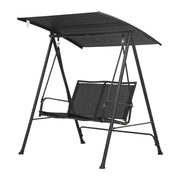 Darrahopens Home & Garden > Hammocks > Hammocks & Accessories Gardeon Outdoor Swing Chair with Adjustable Canopy 142cmx172cm Stand Black In Australia - Darrahopens