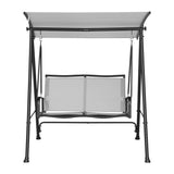 Darrahopens Home & Garden > Hammocks > Hammocks & Accessories Gardeon Outdoor Swing Chair with Adjustable Canopy 142cmx172cm Stand Grey In Australia - Darrahopens