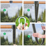Darrahopens Home & Garden > Hammocks > Hammocks & Accessories Hammock Strap Swing Attachment Hanging Chair ROpe Outdoor Swing Accessory Safety Carabiners Swing Tree Swing Strap For