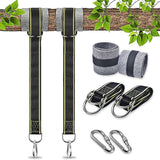 Darrahopens Home & Garden > Hammocks > Hammocks & Accessories Hammock Strap Swing Attachment Hanging Chair ROpe Outdoor Swing Accessory Safety Carabiners Swing Tree Swing Strap For
