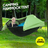 Darrahopens Home & Garden > Hammocks > Hammocks & Accessories Hammock Tent Outdoor Double Portable Multi-Functional Waterproof Hammock Parachute Camping Hanging Bed 270x140cm with Anti Mosquito Net and Storage Bag