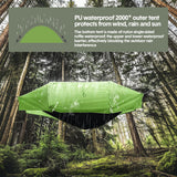 Darrahopens Home & Garden > Hammocks > Hammocks & Accessories Hammock Tent Outdoor Double Portable Multi-Functional Waterproof Hammock Parachute Camping Hanging Bed 270x140cm with Anti Mosquito Net and Storage Bag