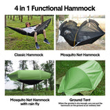 Darrahopens Home & Garden > Hammocks > Hammocks & Accessories Hammock Tent Outdoor Double Portable Multi-Functional Waterproof Hammock Parachute Camping Hanging Bed 270x140cm with Anti Mosquito Net and Storage Bag