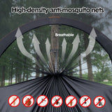 Darrahopens Home & Garden > Hammocks > Hammocks & Accessories Hammock Tent Outdoor Double Portable Multi-Functional Waterproof Hammock Parachute Camping Hanging Bed 270x140cm with Anti Mosquito Net and Storage Bag