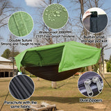 Darrahopens Home & Garden > Hammocks > Hammocks & Accessories Hammock Tent Outdoor Double Portable Multi-Functional Waterproof Hammock Parachute Camping Hanging Bed 270x140cm with Anti Mosquito Net and Storage Bag