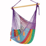 Darrahopens Home & Garden > Hammocks Mayan Legacy Extra Large Outdoor Cotton Mexican Hammock Chair in Colorina Colour