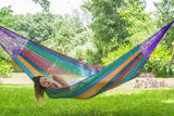 darrahopens Home & Garden > Hammocks Mayan Legacy King Size Cotton Mexican Hammock in Colorina Colour