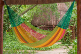 darrahopens Home & Garden > Hammocks Mayan Legacy King Size Cotton Mexican Hammock in Radiante Colour