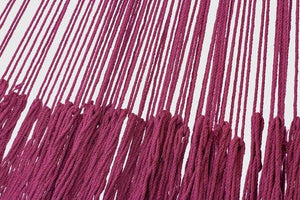 Darrahopens Home & Garden > Hammocks Mayan Legacy King Size Outdoor Cotton Mexican Hammock in Mexican Pink Colour