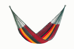 darrahopens Home & Garden > Hammocks Mayan Legacy Queen Size Outdoor Cotton Mexican Hammock in Imperial Colour