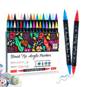 Darrahopens Home & Garden > Hobbies > Arts & Crafts 12/24/36/48/80/100/120/168colors Double-Headed Art Markers Sketching Pens Chisel Tip Markers present - Multi-color - Size 100 colors In Australia - Darrahopens