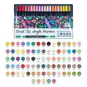 Darrahopens Home & Garden > Hobbies > Arts & Crafts 12/24/36/48/80/100/120/168colors Double-Headed Art Markers Sketching Pens Chisel Tip Markers present - Multi-color - Size 100 colors In Australia - Darrahopens
