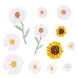 Darrahopens Home & Garden > Hobbies > Arts & Crafts 12 Pieces Sunflower Floral Embroidered Iron-on Sew-on Fabric Patches for Clothes Jeans Hats Backpacks