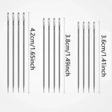 Darrahopens Home & Garden > Hobbies > Arts & Crafts 12PCS Easy Self Threading Hand Sewing Needles Assorted Sizes for DIY Stitching