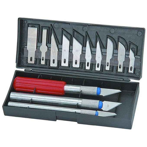 Darrahopens Home & Garden > Hobbies > Arts & Crafts 13-Piece Precision Hobby Knife Set, Multi-Function Craft and Exacto Style Cutting Tools