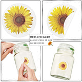 Darrahopens Home & Garden > Hobbies > Arts & Crafts 2 Rolls Sunflower Stickers Handmade Flower Decoration Labels for Craft Projects