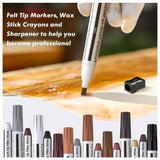 21 Pack Furniture Touch Up Pens, Felt Marker Repair Kit for Stains, Scratches, Wood Floors and Tables