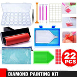 Darrahopens Home & Garden > Hobbies > Arts & Crafts 22 Piece 5D Diamond Painting Tools Box Diamond Accessories Diy Art Craft Pen Set