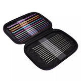 Darrahopens Home & Garden > Hobbies > Arts & Crafts 22PCS Crochet Hook Set Aluminium Knitting Needles with Case for DIY Yarn Craft