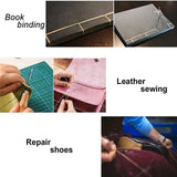 Darrahopens Home & Garden > Hobbies > Arts & Crafts 29 Pack Upholstery Repair Kit Leather Craft Tool Kit Leather Hand Sewing Needle