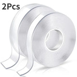 Darrahopens Home & Garden > Hobbies > Arts & Crafts 2x Double-Sided Nano Mounting Tape Traceless Clear Adhesive Invisible Gel 2M x 20mm