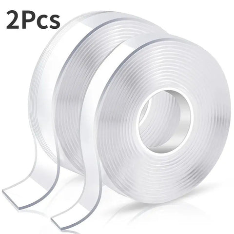 Darrahopens Home & Garden > Hobbies > Arts & Crafts 2x Double-Sided Nano Mounting Tape Traceless Clear Adhesive Invisible Gel 2M x 20mm